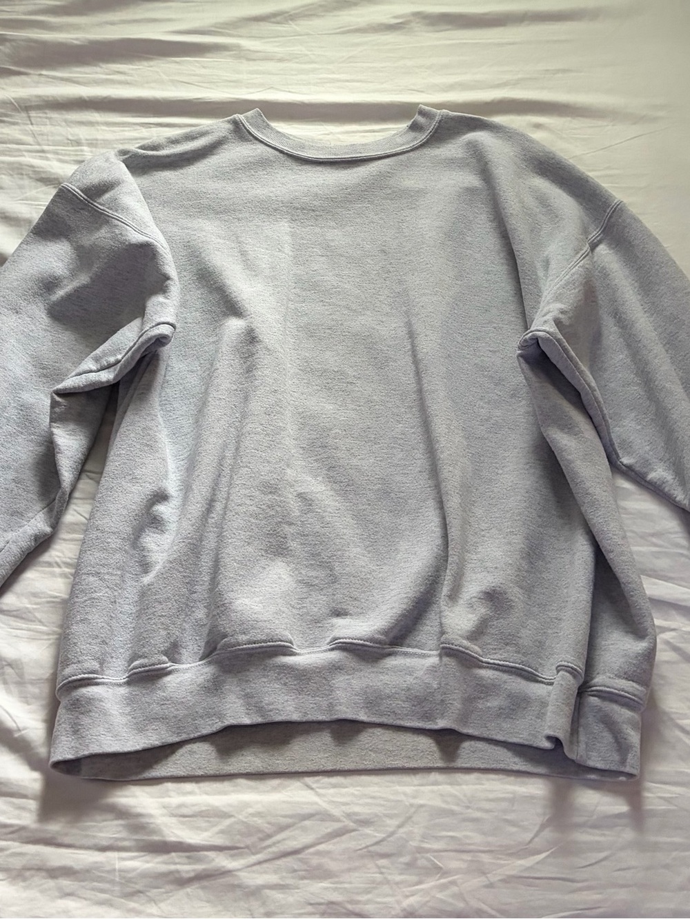 Hanes Men's Crewneck Sweatshirt in Light Gray